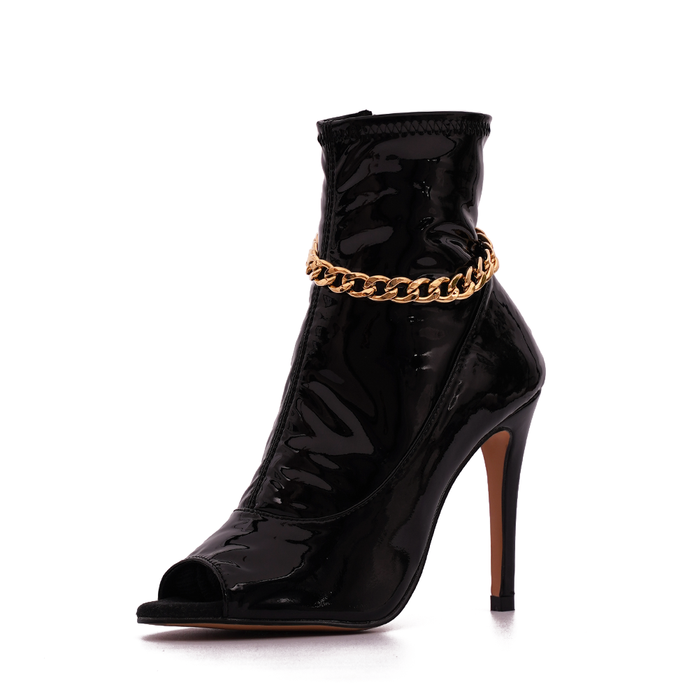Aria - Chaînes dorées - Talons stilettos - Personnalisable Joheela - Heels dance shoes - Chaussure de danse talon
