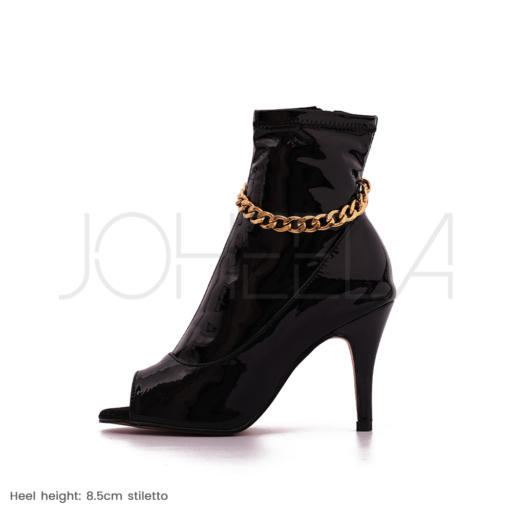 Aria - Chaînes dorées - Talons stilettos - Personnalisable Joheela - Heels dance shoes - Chaussure de danse talon
