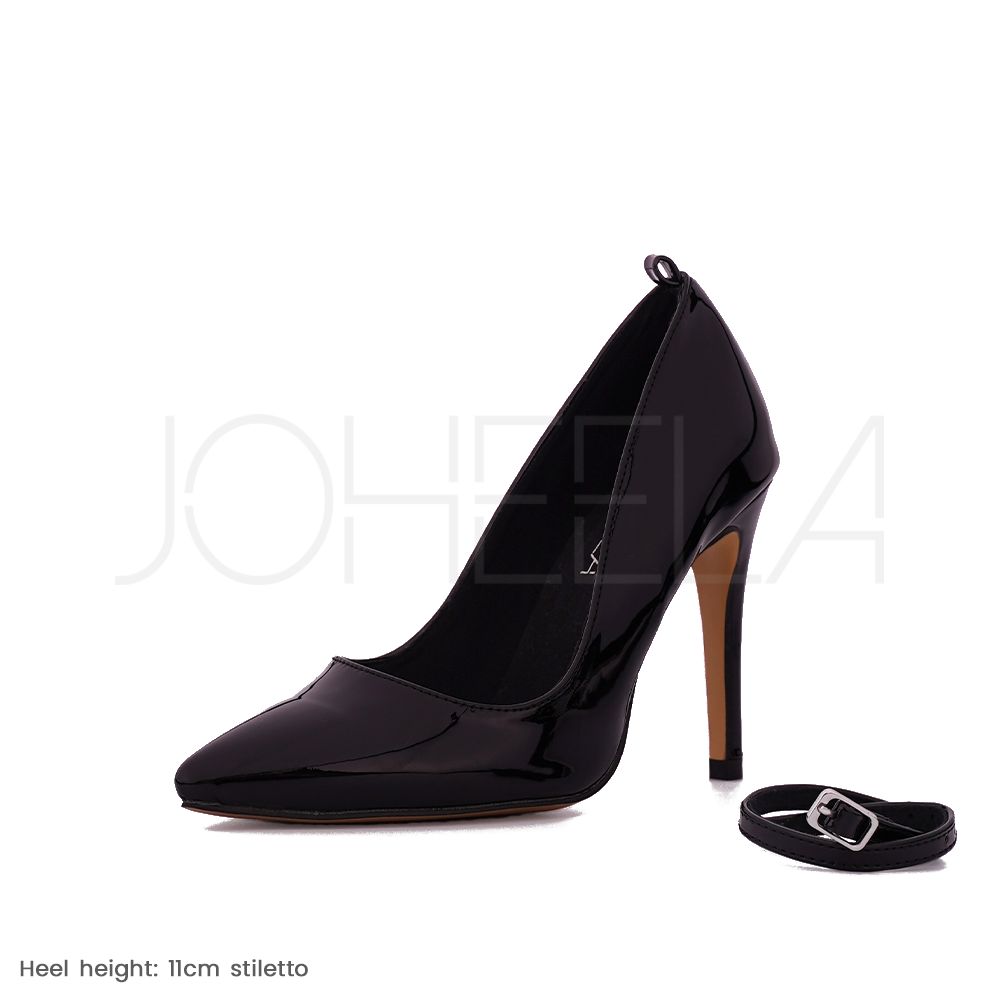 Sabrina noir - Talons stilettos - Personnalisable Joheela - Heels dance shoes - Chaussure de danse talon