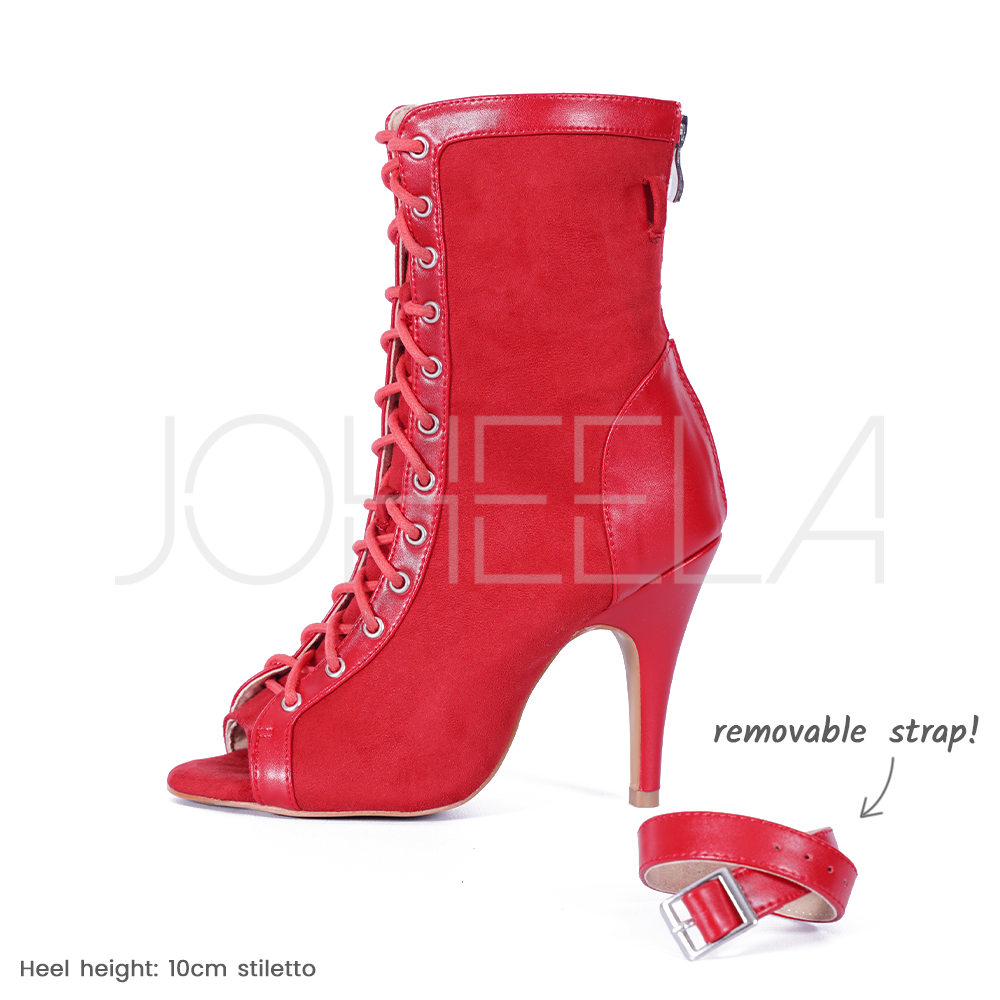 Clearance Emily Rouge - Non-standard heel Joheela - Heels dance shoes - Heels dance shoes