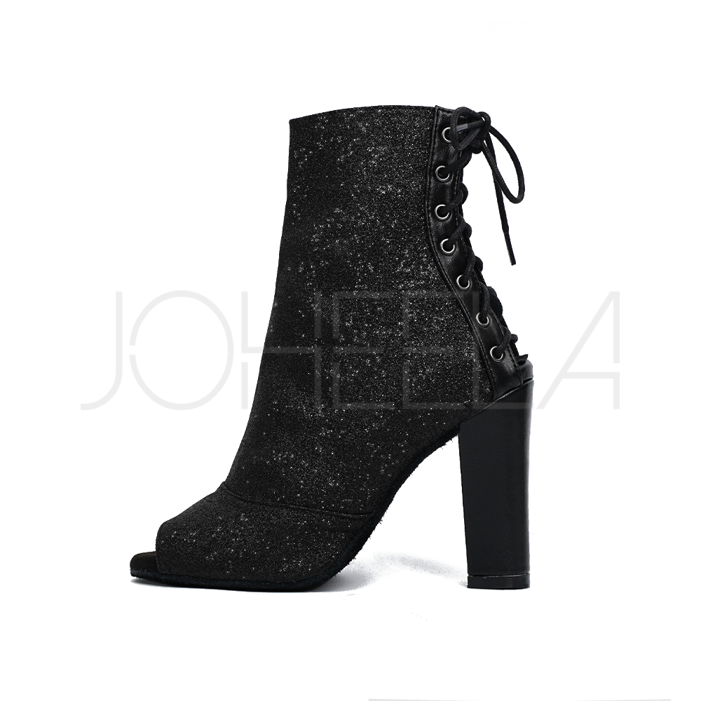 Louane édition glitters - Talons chunky - Personnalisable Joheela - Heels dance shoes - Chaussure de danse talon