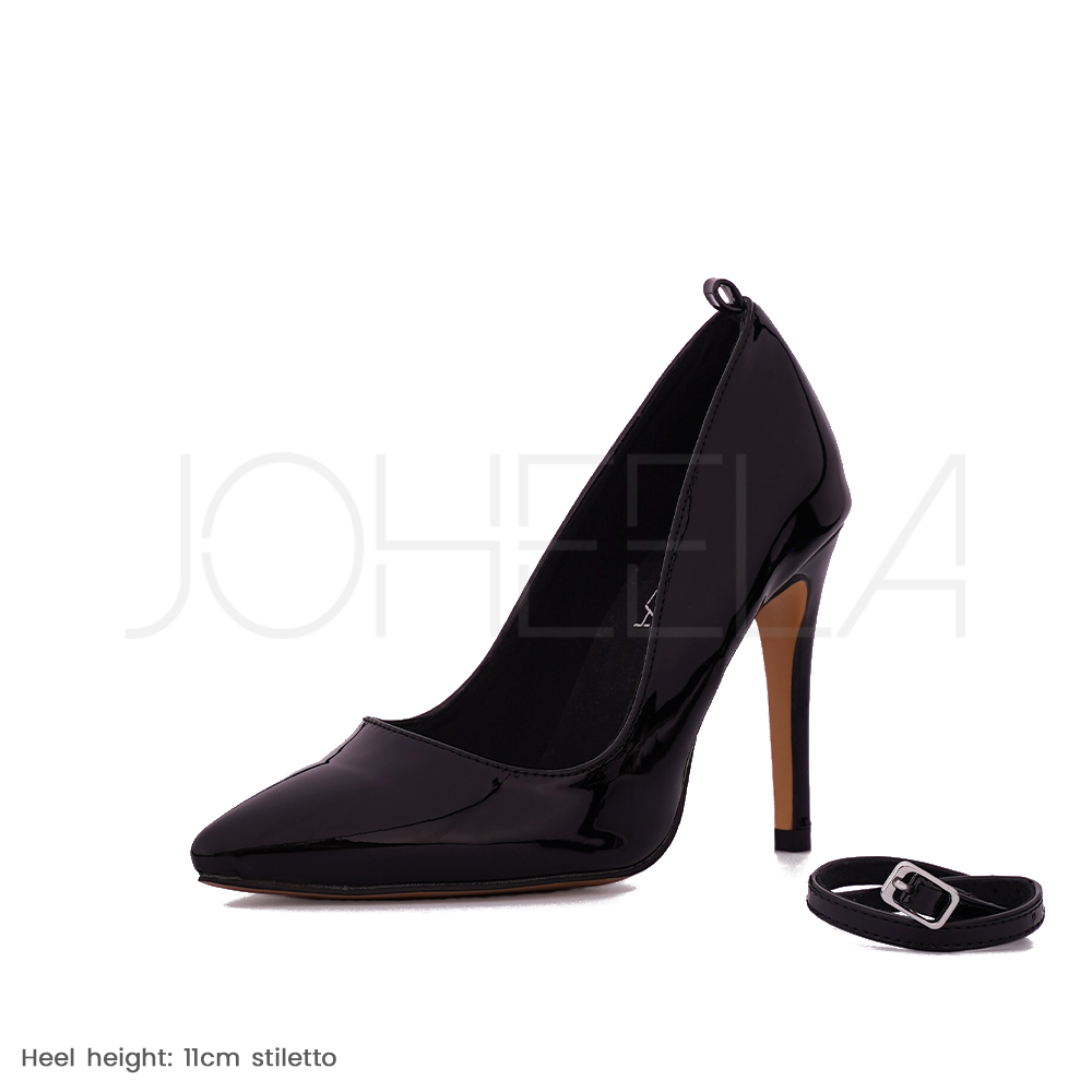 Escarpins Noirs Pointus Paco Herrero Sabrina En Velours - Talons Moyens Taille 37 - Très Bon état Occasion