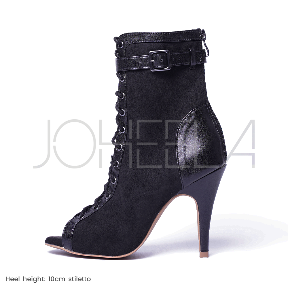Emily negro - tacones stilettos - Completamente personalizable Joheela - Zapatos de baile de tacón - Chaussure de danse talon