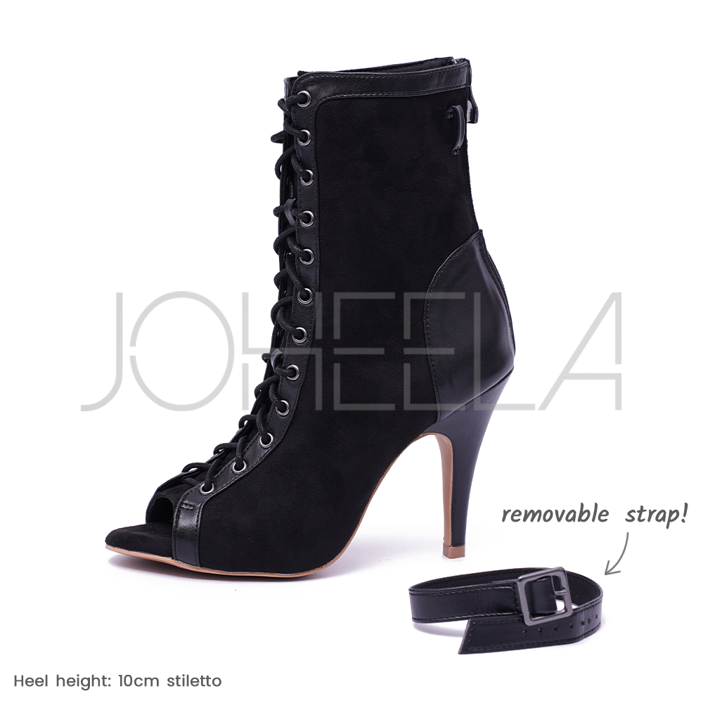 Emily noir - Talons stilettos - Personnalisable Joheela - Heels dance shoes - Chaussure de danse talon