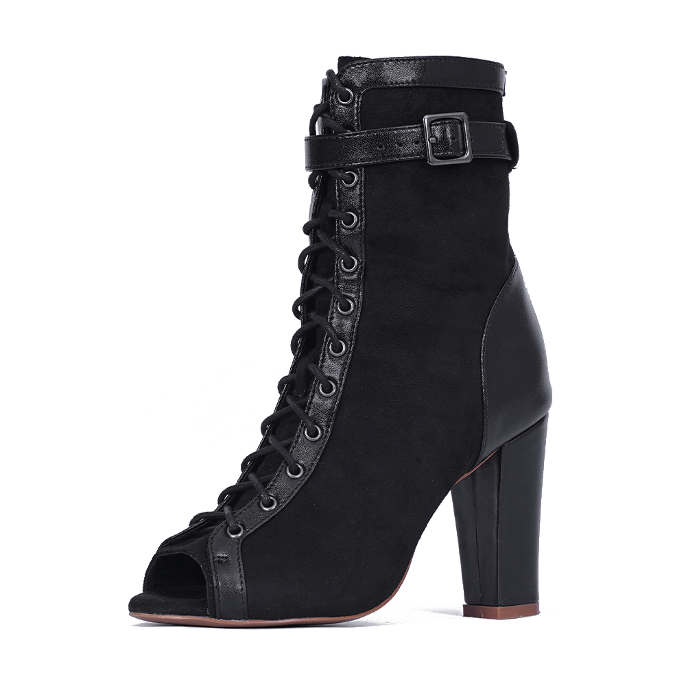 Emily black Heel chunky Customisable Joheela