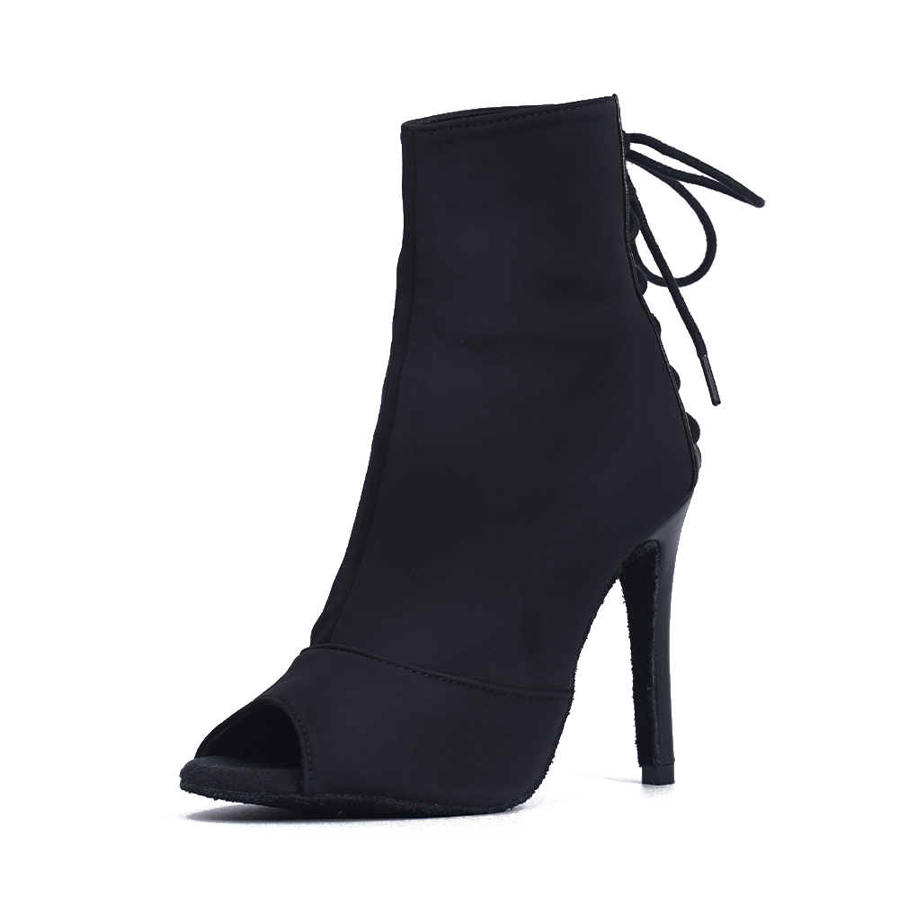 Louane negro - tacones stilettos - Personalizable Joheela - Tacones zapatos de baile - Chaussure de danse talon