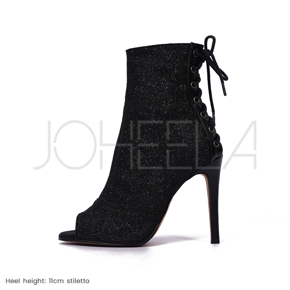 Louane édition glitters - Paire à la demande Joheela - Heels dance shoes - Chaussure de danse talon