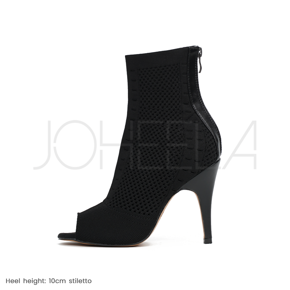 Bottine chaussette ouverte best sale