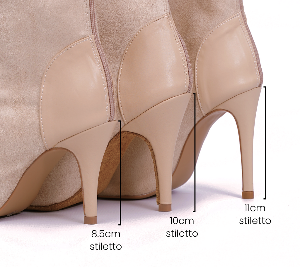 Emily Beige - Talons stilettos - Personnalisable Joheela - Heels dance shoes - Chaussure de danse talon
